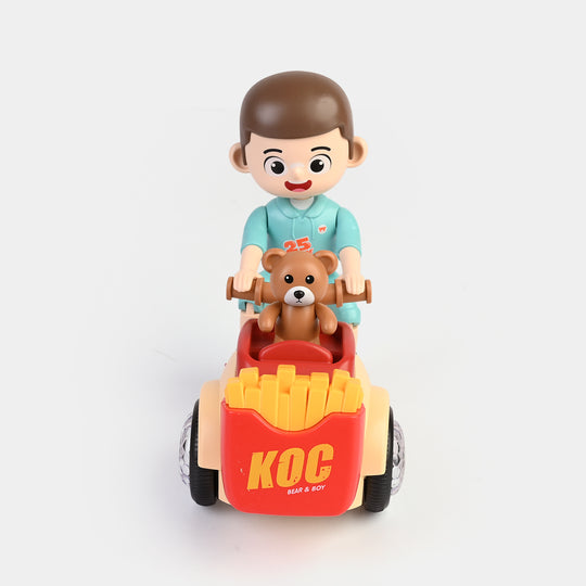 French Fries Boy Stunt Tricycle