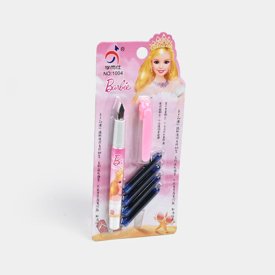 Elegant Fountain Pen With 3 Ink Cartridges