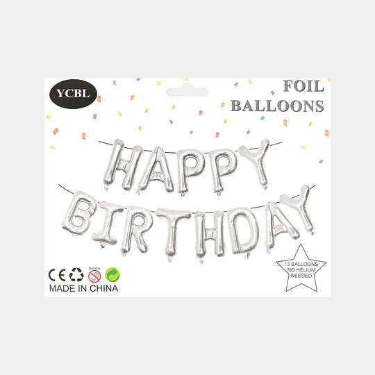 Happy Birthday Letters Foil Balloon