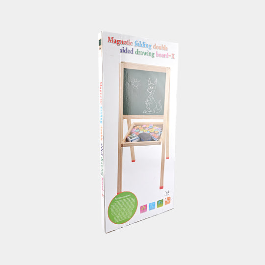 Wooden Magnetic Folding Double Sided Drawing Board A-128