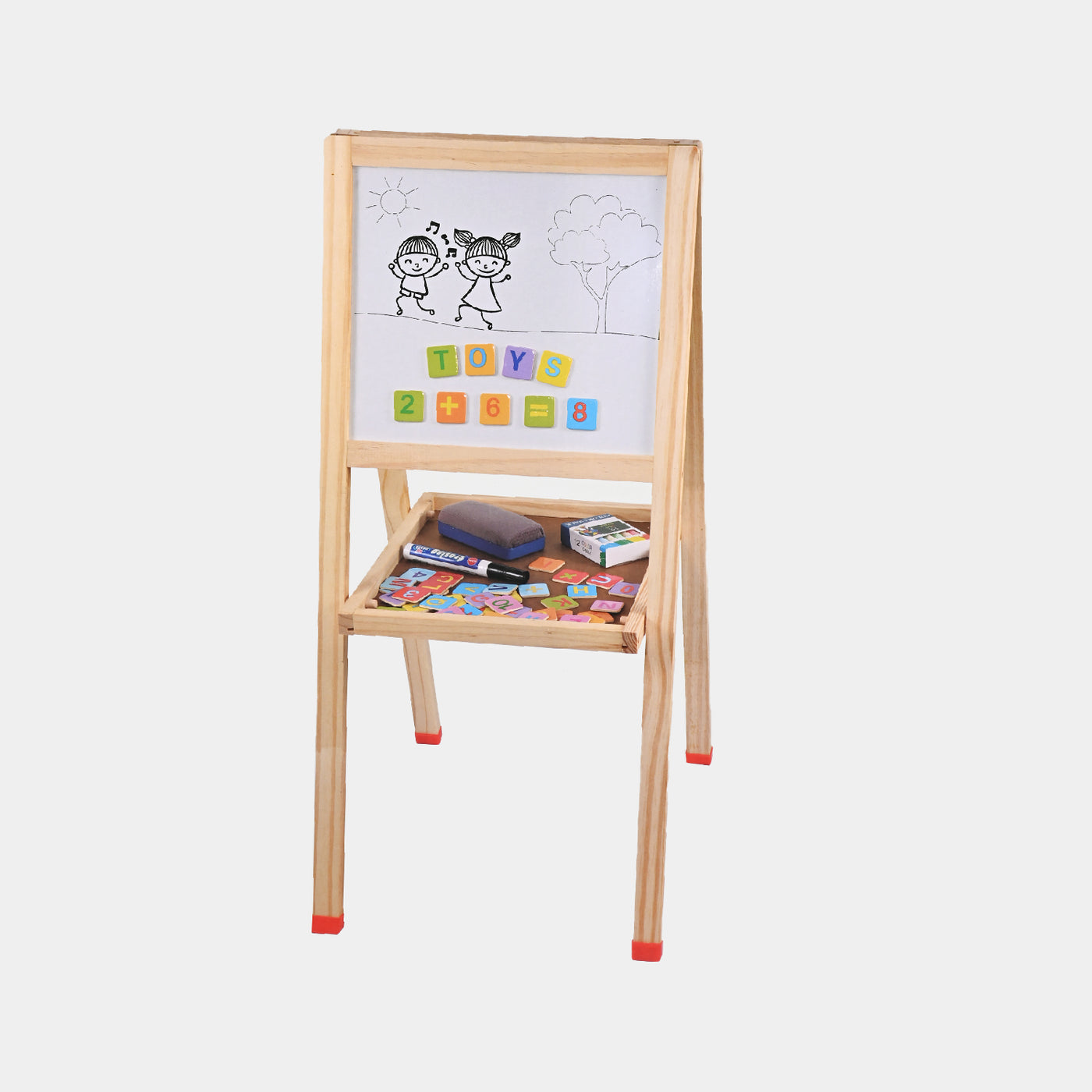 Wooden Magnetic Folding Double Sided Drawing Board A-128