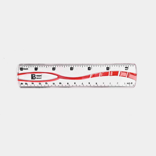 Bright Plastic Scale 6"Inches
