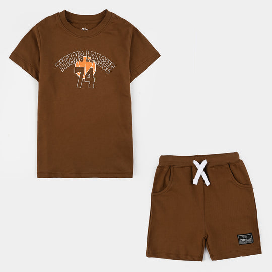 Boys Jersey/Terry 2-Piece Suit (Titans) - Sorl Horse