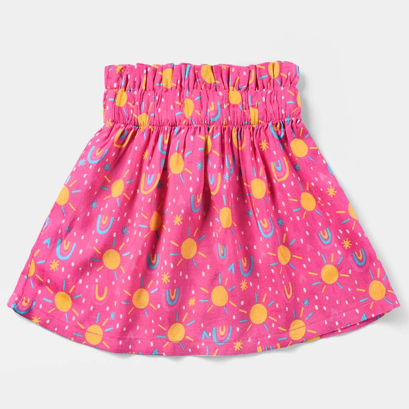 Girls Viscose Short Skirt Moon-Pink