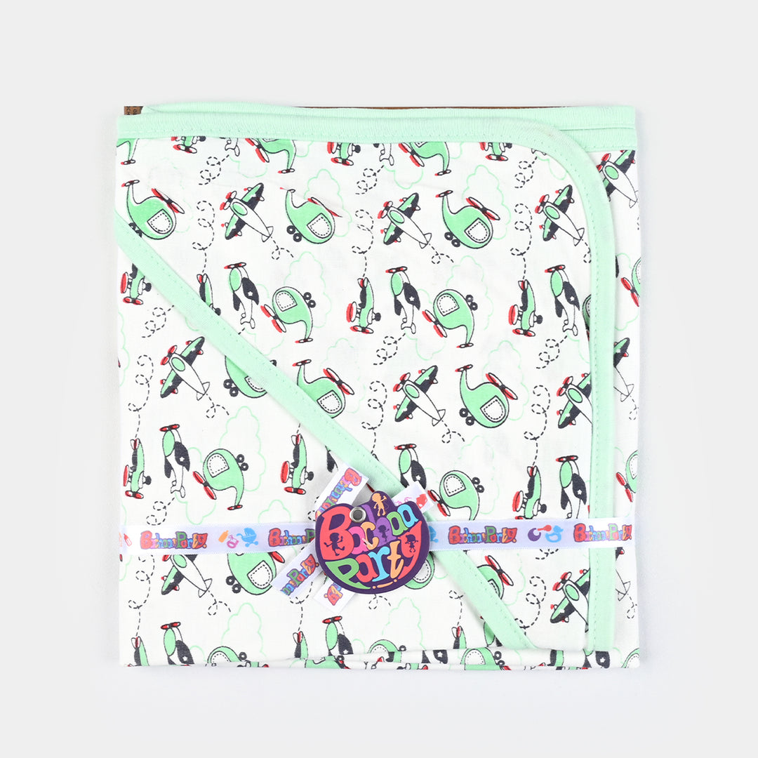 Baby Printed Wrapping Sheet Helicopter