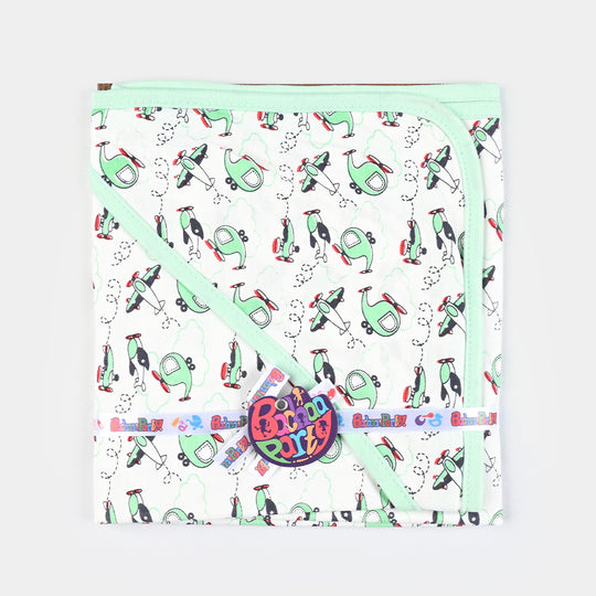 Baby Printed Wrapping Sheet Helicopter