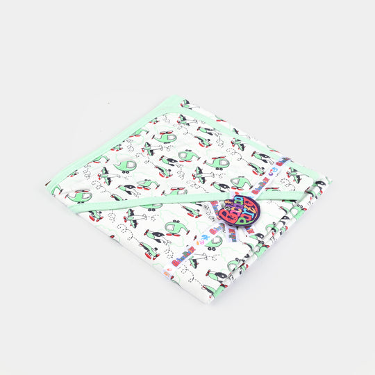 Baby Printed Wrapping Sheet Helicopter