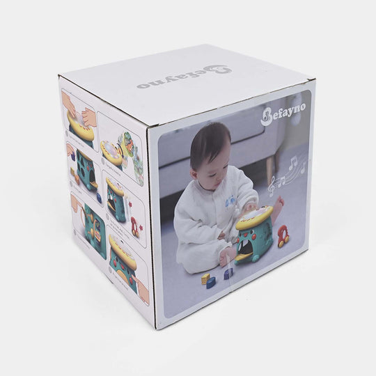 Dinosaur Hard Drum W/Light & Music Toy