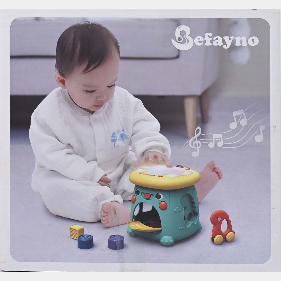 Dinosaur Hard Drum W/Light & Music Toy