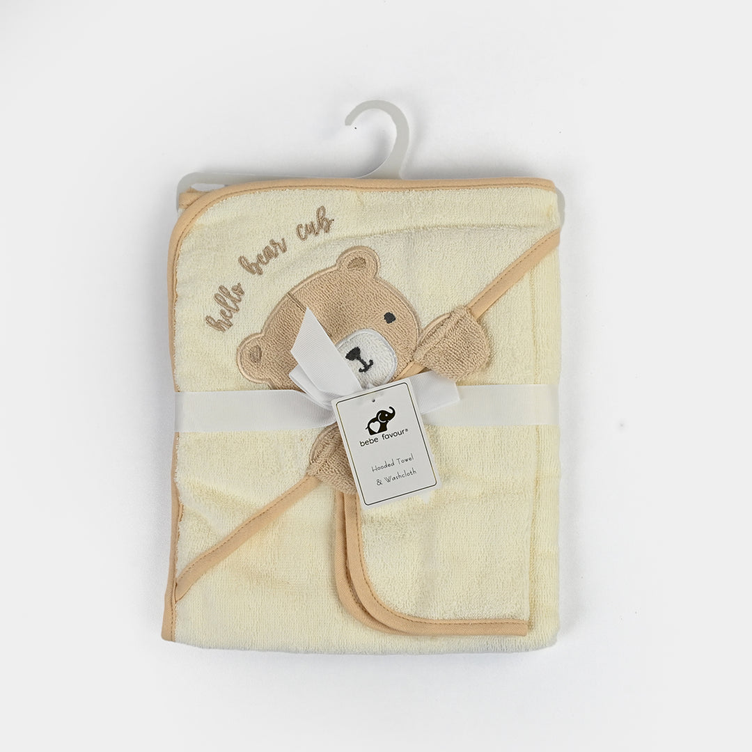 Infant Hooded Towel with Washcloth