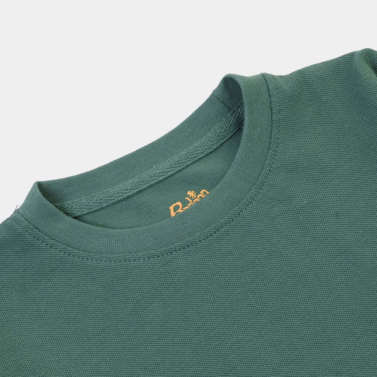 Boys Cotton PK T-Shirt Chase The Limits - Blue