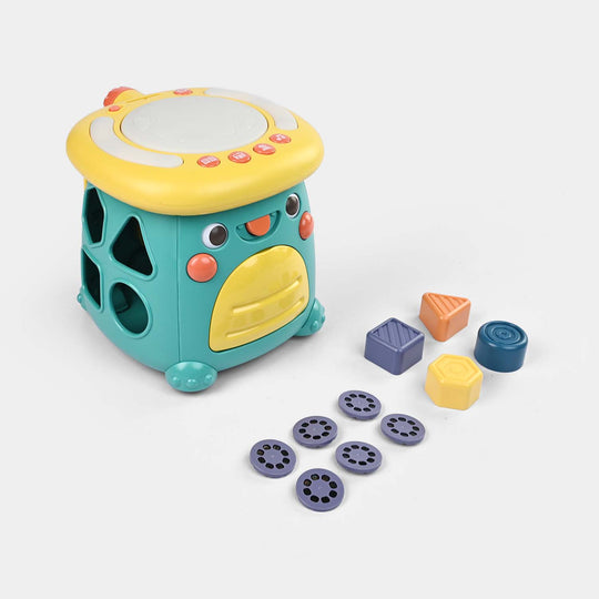 Dinosaur Hard Drum W/Light & Music Toy