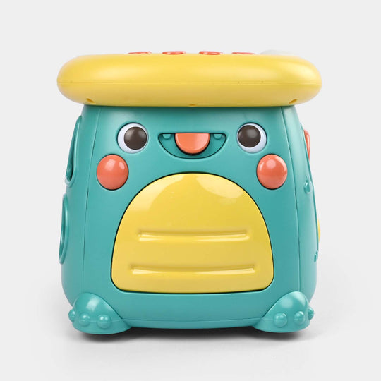 Dinosaur Hard Drum W/Light & Music Toy