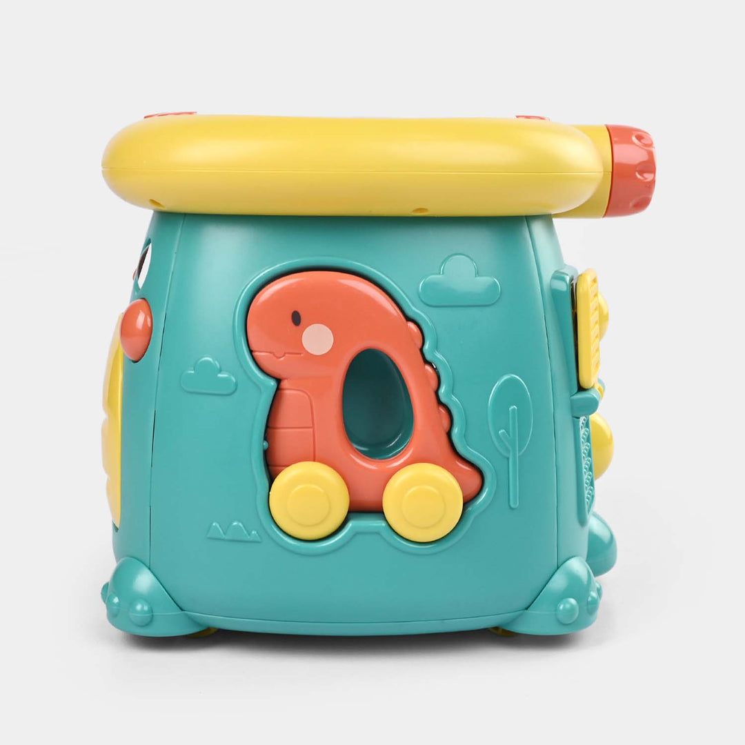 Dinosaur Hard Drum W/Light & Music Toy