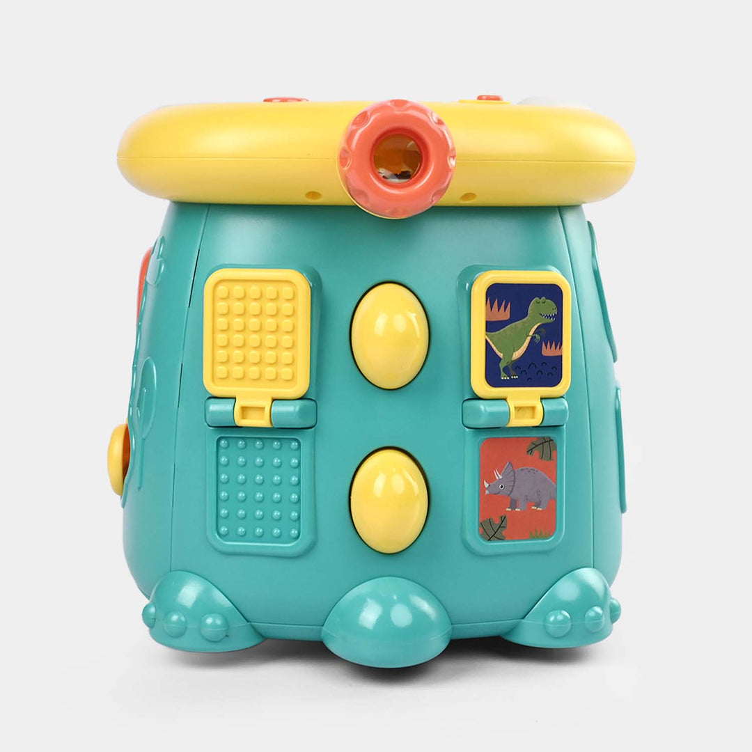 Dinosaur Hard Drum W/Light & Music Toy