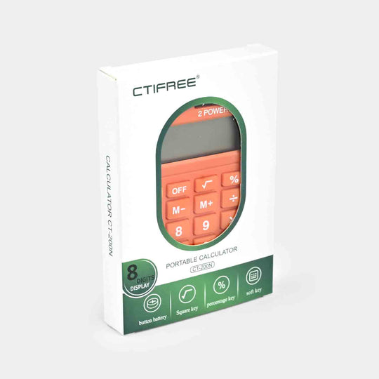 CTIFREE CT-200N Pocket Calculator with Protective Cover