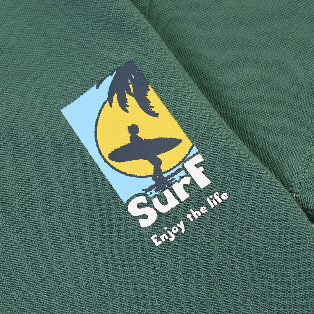 Boys Cotton T-Shirt Surf Enjoy The Life- Blue