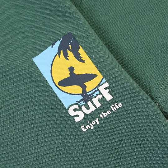 Boys Cotton T-Shirt Surf Enjoy The Life- Blue