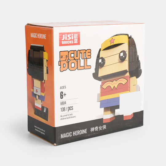 Cute Doll Blocks Set