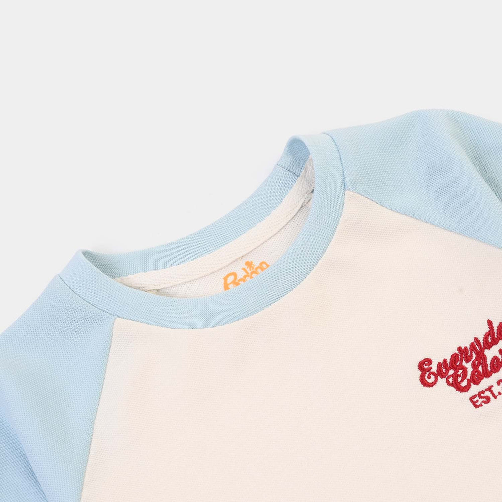 Boys Cotton PK T-Shirt Everyday- OFF White