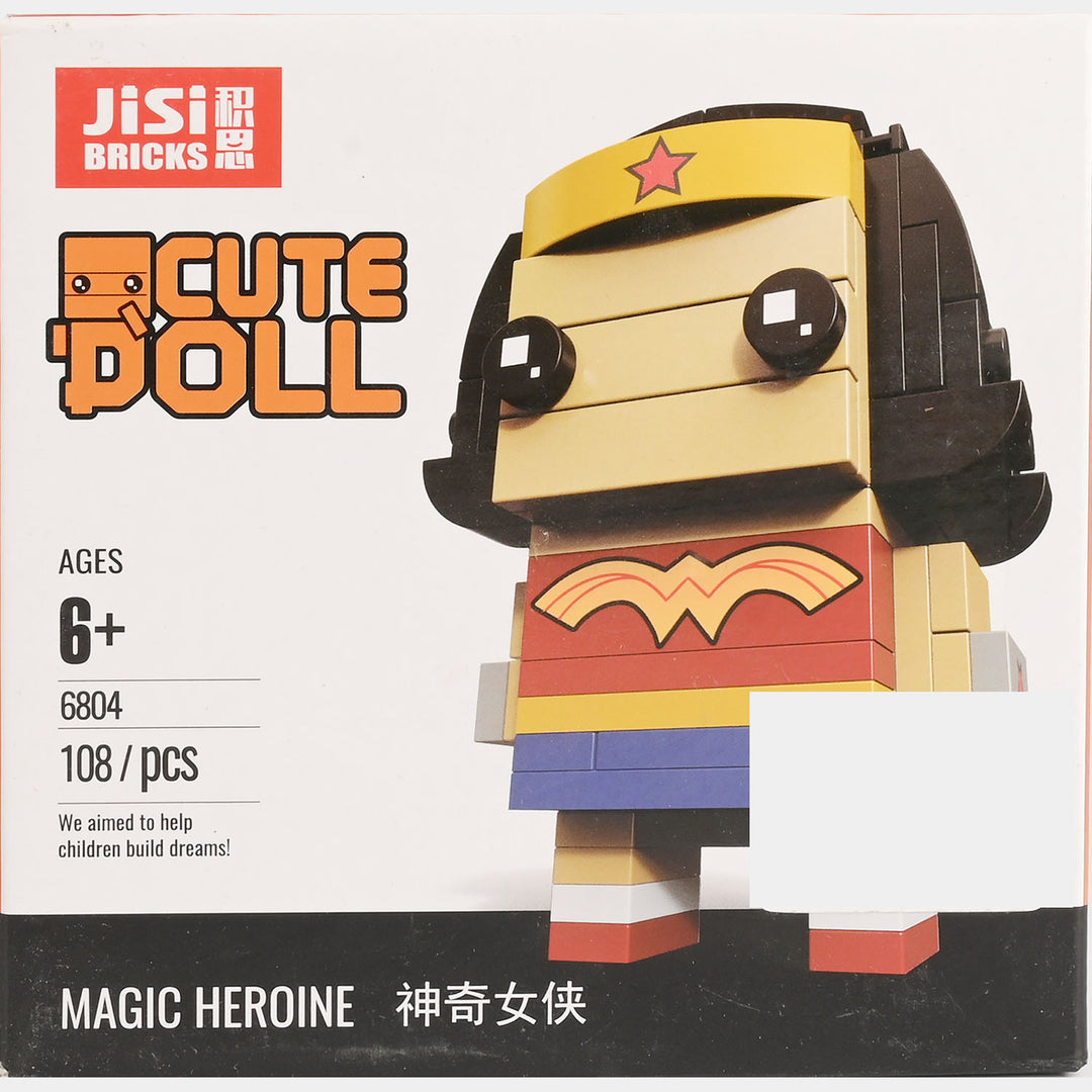 Cute Doll Blocks Set