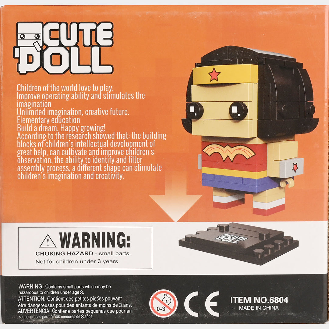 Cute Doll Blocks Set