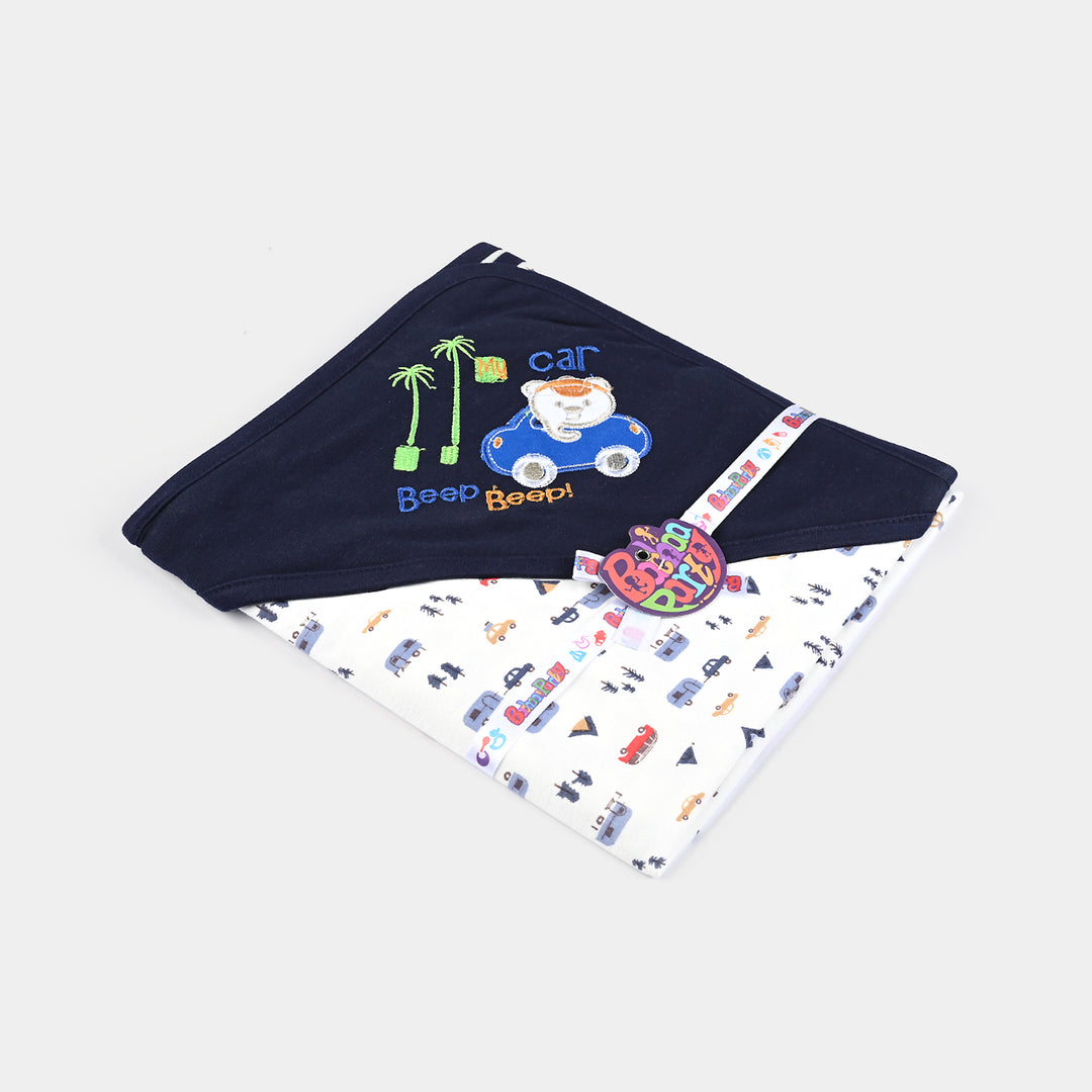 Baby Printed Wrapping Sheet Small Car