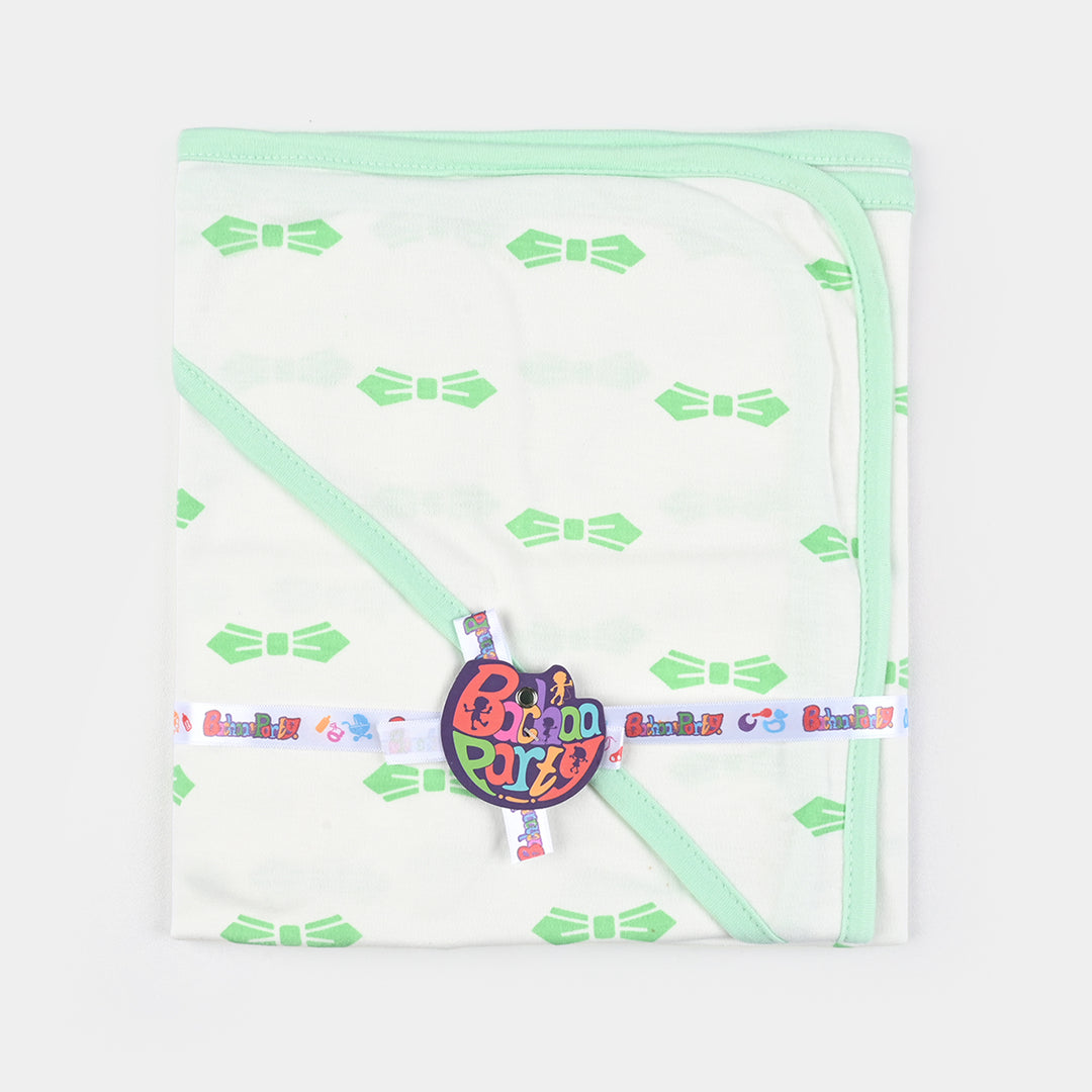 Baby Printed Wrapping Sheet Bow