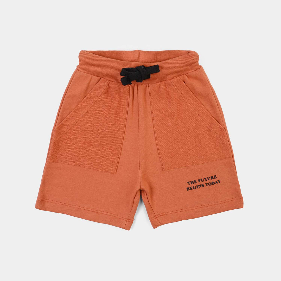 Boys Jersey/Terry Short The Future-Rust