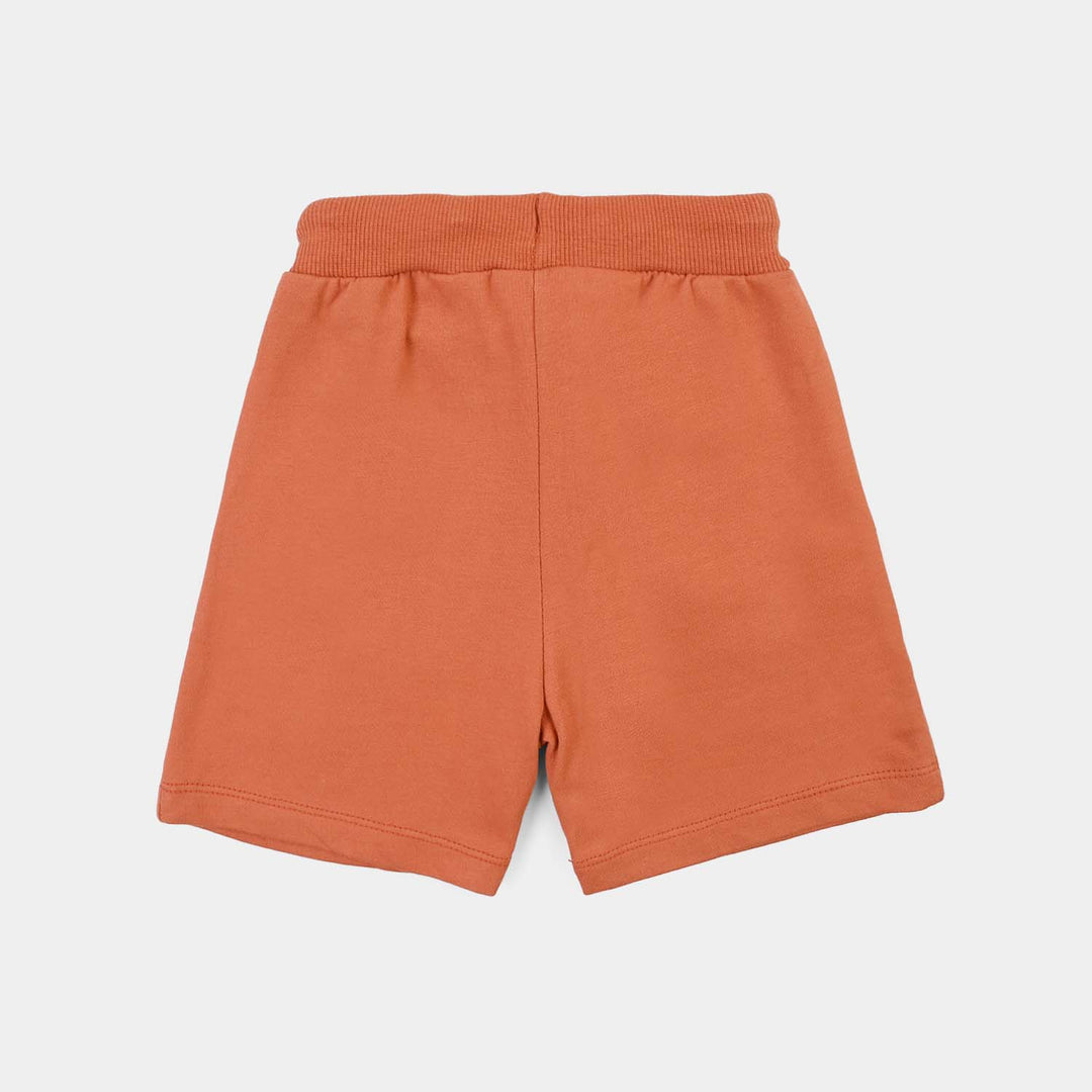 Boys Jersey/Terry Short The Future-Rust