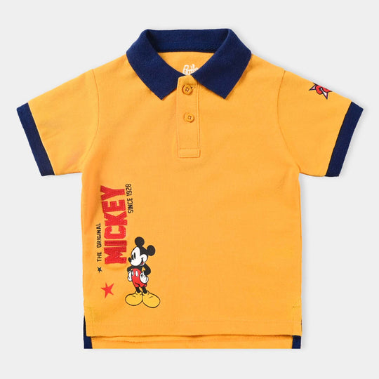 Infant Boys Cotton PK Polo-Citrus