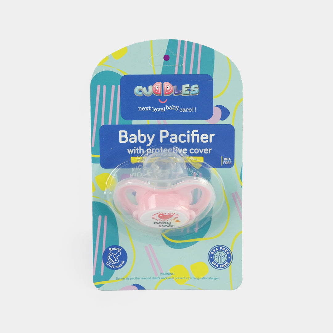 Soothing Baby Pacifier with Protective Cover 12-24M