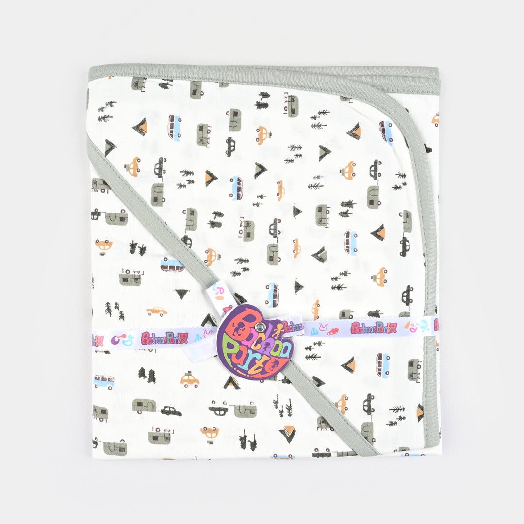 Baby Printed Wrapping Sheet Small Car