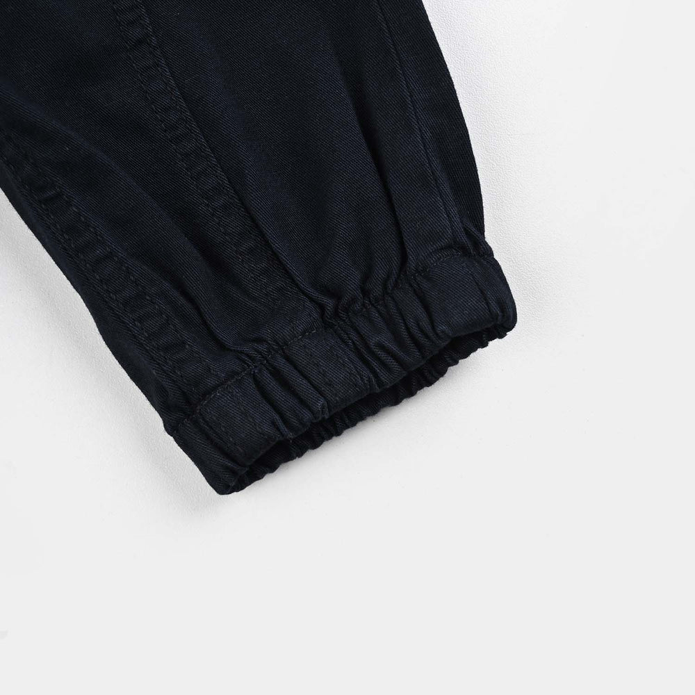 Infant Girls Cotton Pant Princess-NAVY
