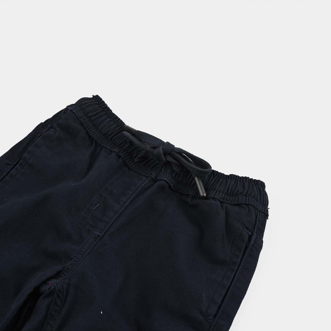 Infant Girls Cotton Pant Princess-NAVY