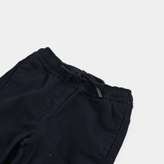 Infant Girls Cotton Pant Princess-NAVY