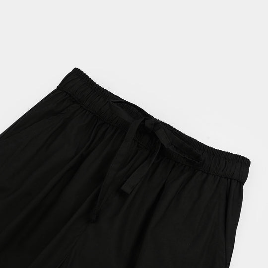 Boys Cotton Pajama - Black