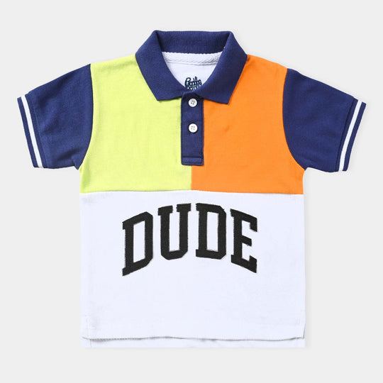 Infant Boys Cotton PK Polo Dude-Mix.