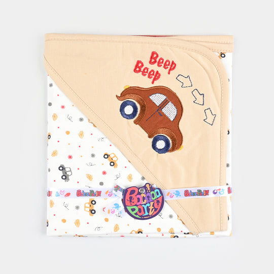 Baby Printed Wrapping Sheet Small Car