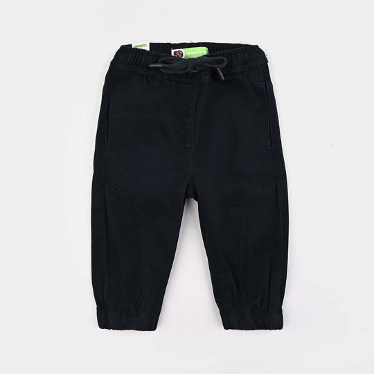 Infant Girls Cotton Pant Princess-NAVY