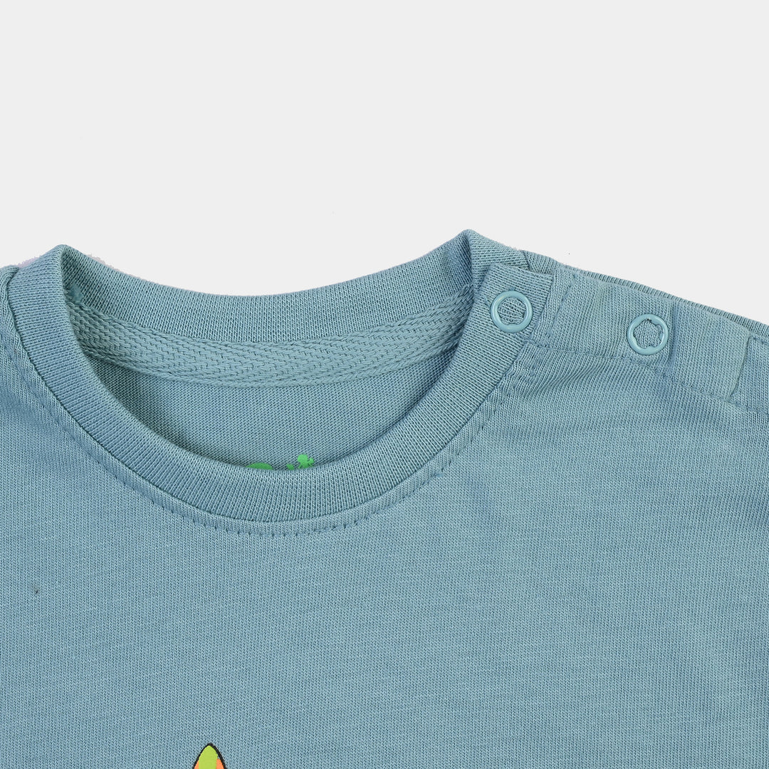 Infant Boys Jersey/Terry Sando Stitch- Blue