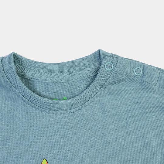 Infant Boys Jersey/Terry Sando Stitch- Blue