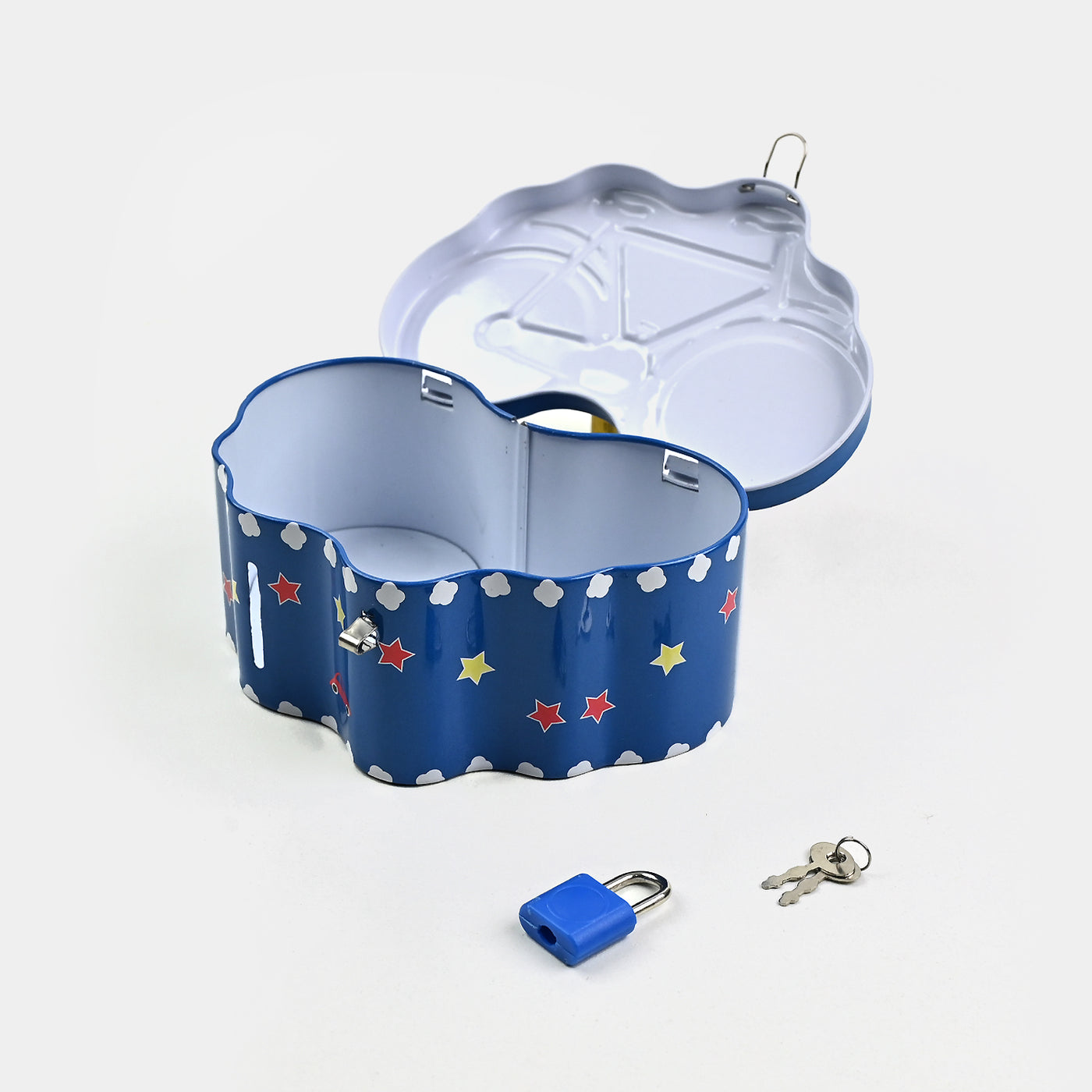 Metal Coin/Money  Box With Lock For Kids