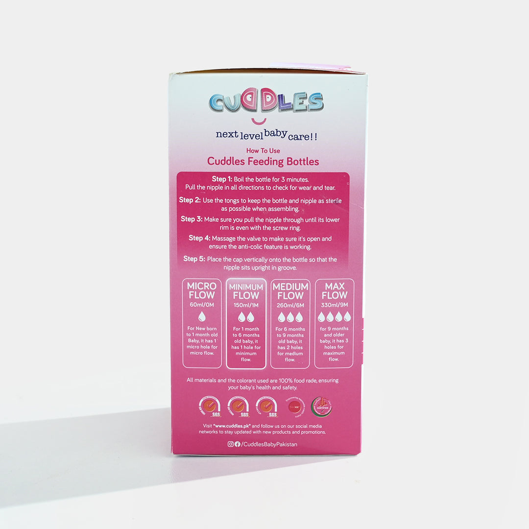 Feeder Natural Shape 150ml Pink