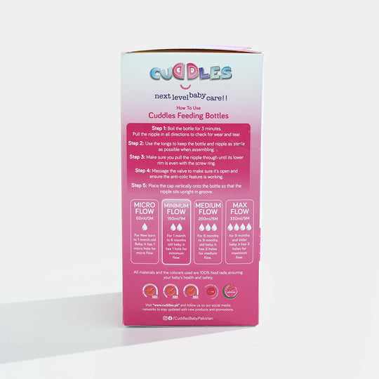 Feeder Natural Shape 150ml Pink