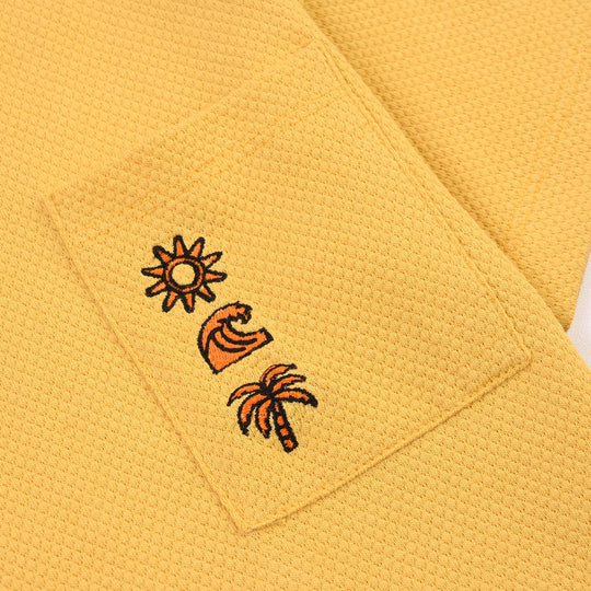 Boys Cotton T-Shirt Sun - Ochre