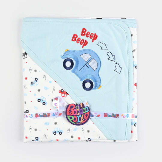 Baby Printed Wrapping Sheet Small Car