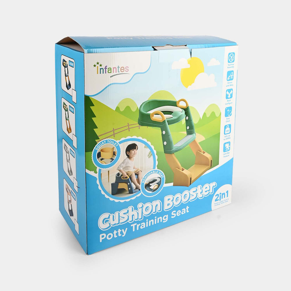 Foldable Ladder Potty Training Seat | L-004 Green