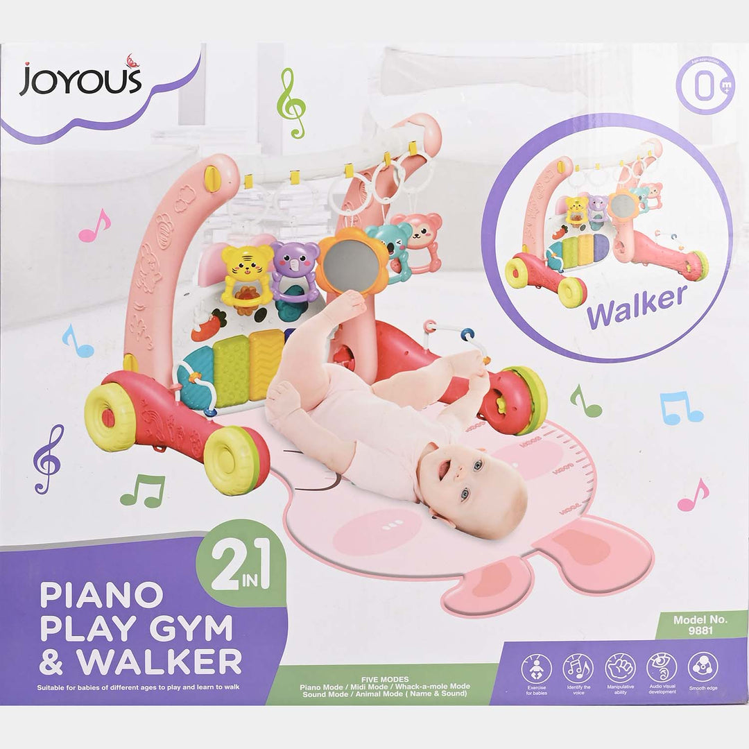2 in 1 Piano Play Gym & Walker | 9881 Red