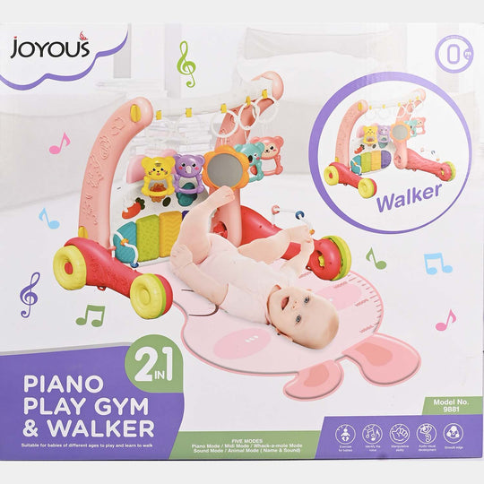 2 in 1 Piano Play Gym & Walker | 9881 Blue